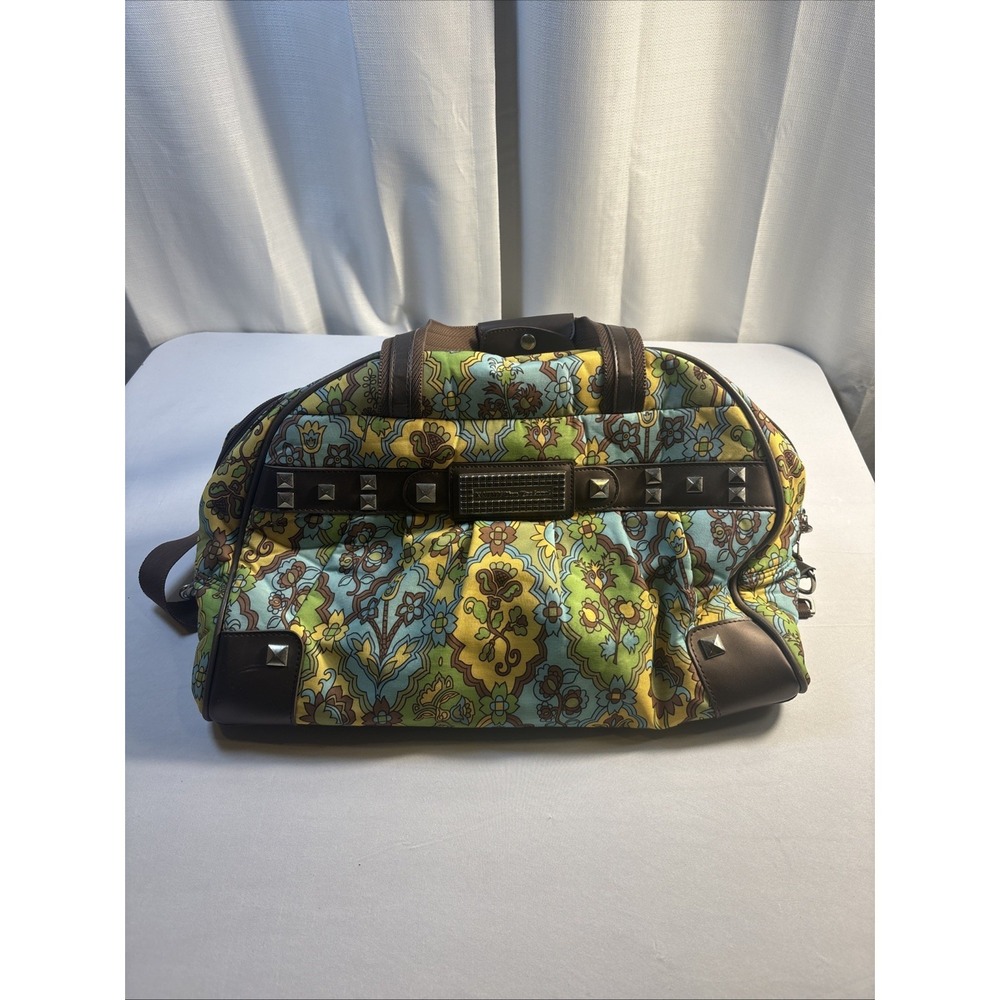 Kathy Van Zeeland Vintage Retro 70's Weekender Tote Bag Travel